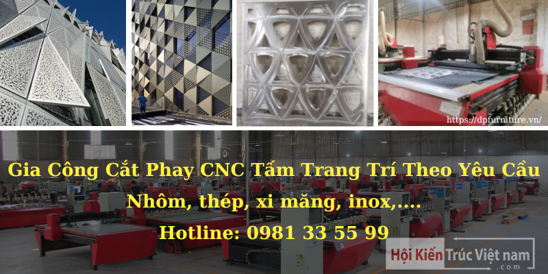 Nhận gia công CNC tấm nhôm trang trí số lượng lớn | Cắt phay CNC