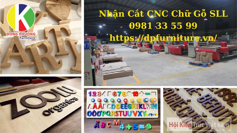 Xưởng Nhận Cắt CNC Chữ Gỗ Tại Đồng Nai, Bình Dương