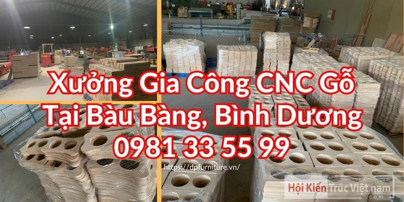 Xưởng gia công CNC gỗ giá rẻ tại Bàu Bàng, Bình Dương