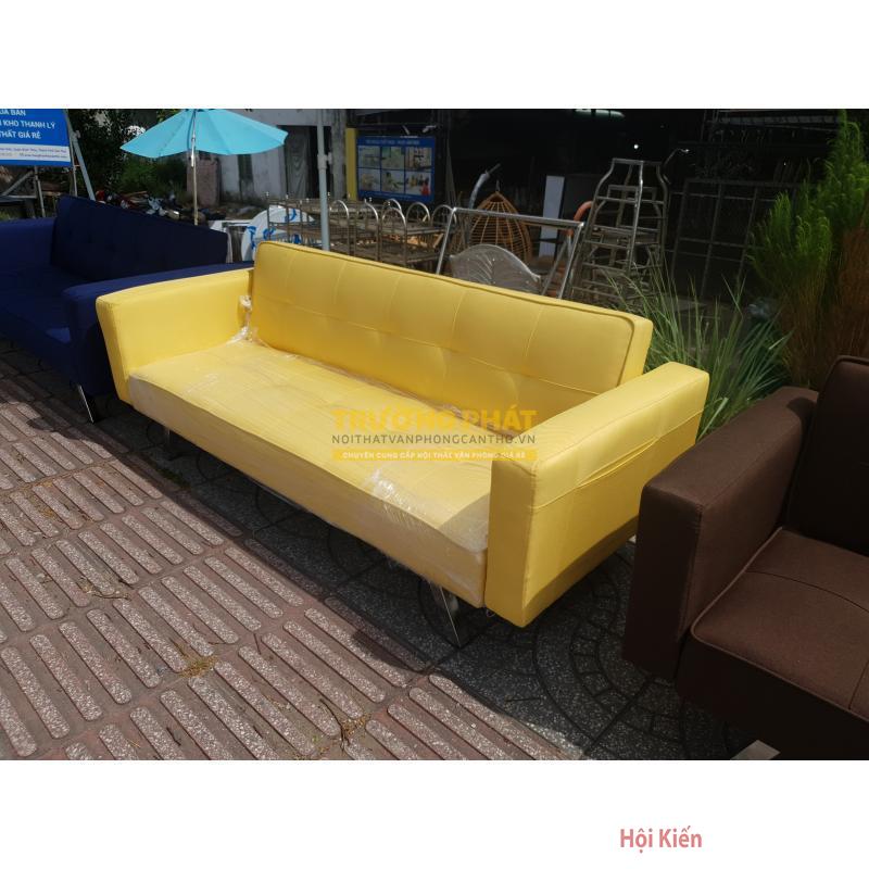 SOFA BED CÓ TAY XUẤT KHẨU MÀU VÀNG