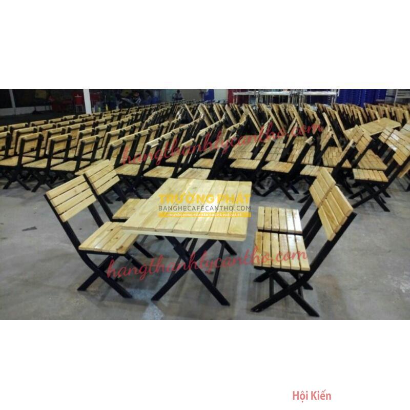 BỘ BÀN 4 GHẾ XẾP THẤP - QUÁN NHẬU