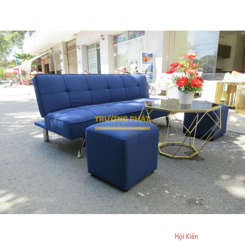BỘ SOFA BED + 2 ĐÔN + BÀN MẶT KÍNH KIM CƯƠNG