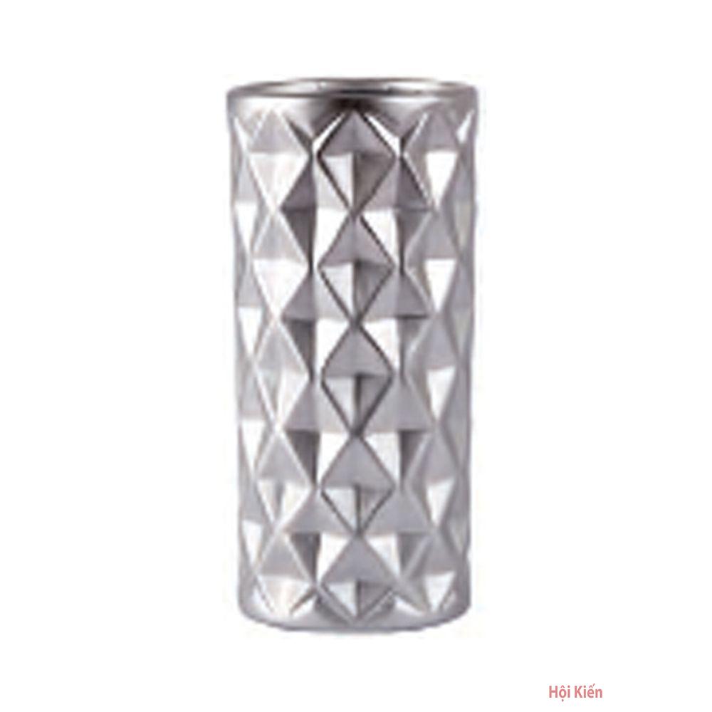 Bình hoa sứ mạ ánh bạc BO152695