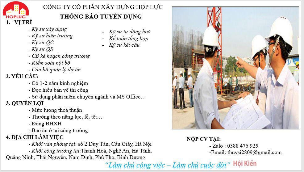 , ***Công ty cổ phần xây dựng Hợp Lực ***𝑐ℎ𝑖𝑒̂𝑢 𝑚𝑜̣̂ 𝑛ℎ𝑎̂𝑛 𝑡𝑎̀𝑖 𝑐ℎ𝑜 𝑛ℎ𝑖𝑒̂̀𝑢 𝑣𝑖̣ 𝑡𝑟𝑖́ ℎ𝑎̂́𝑝 𝑑𝑎̂̃𝑛.