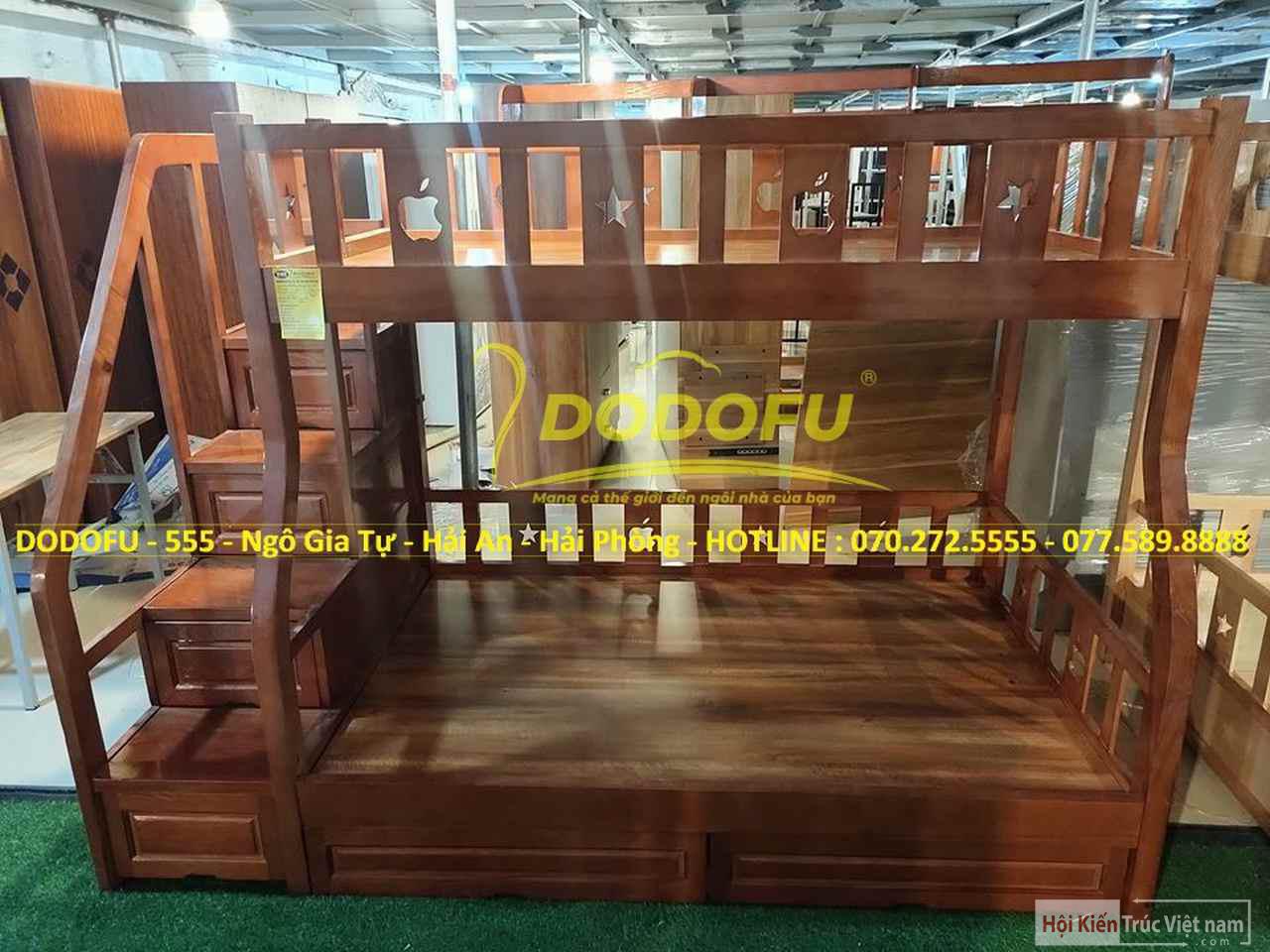Giường Tầng Thang Hộp GT01