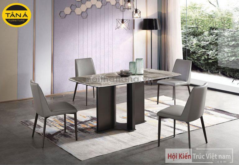 Bộ Bàn Ăn Mặt Đá Nhập Khẩu BA-2107