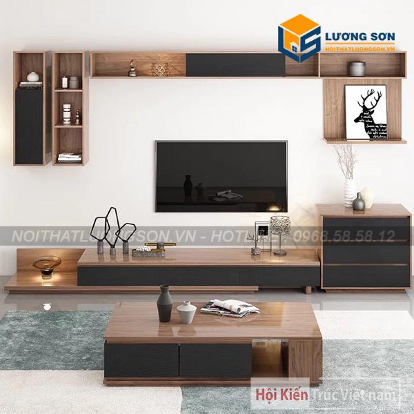 KỆ TIVI GIA ĐÌNH DÁNG THẤP SANG TRỌNG – KTV14
