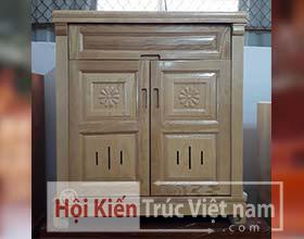 TỦ DÉP GỖ SỒI 2 CỬA ĐH - SP79