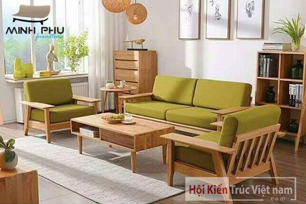 SOFA GỖ SỒI MỸ COMMO